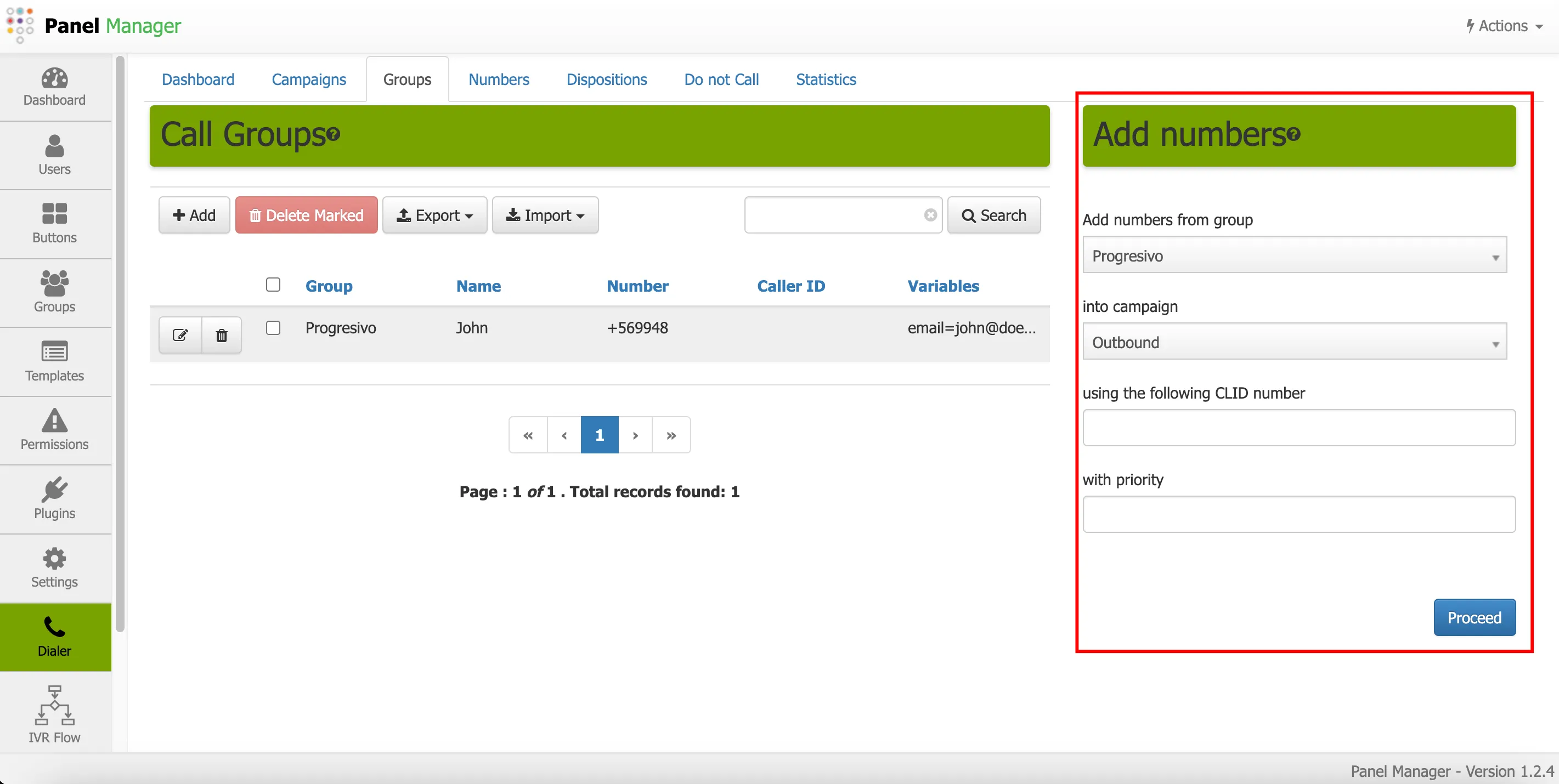 Assign Group Number to Campaign