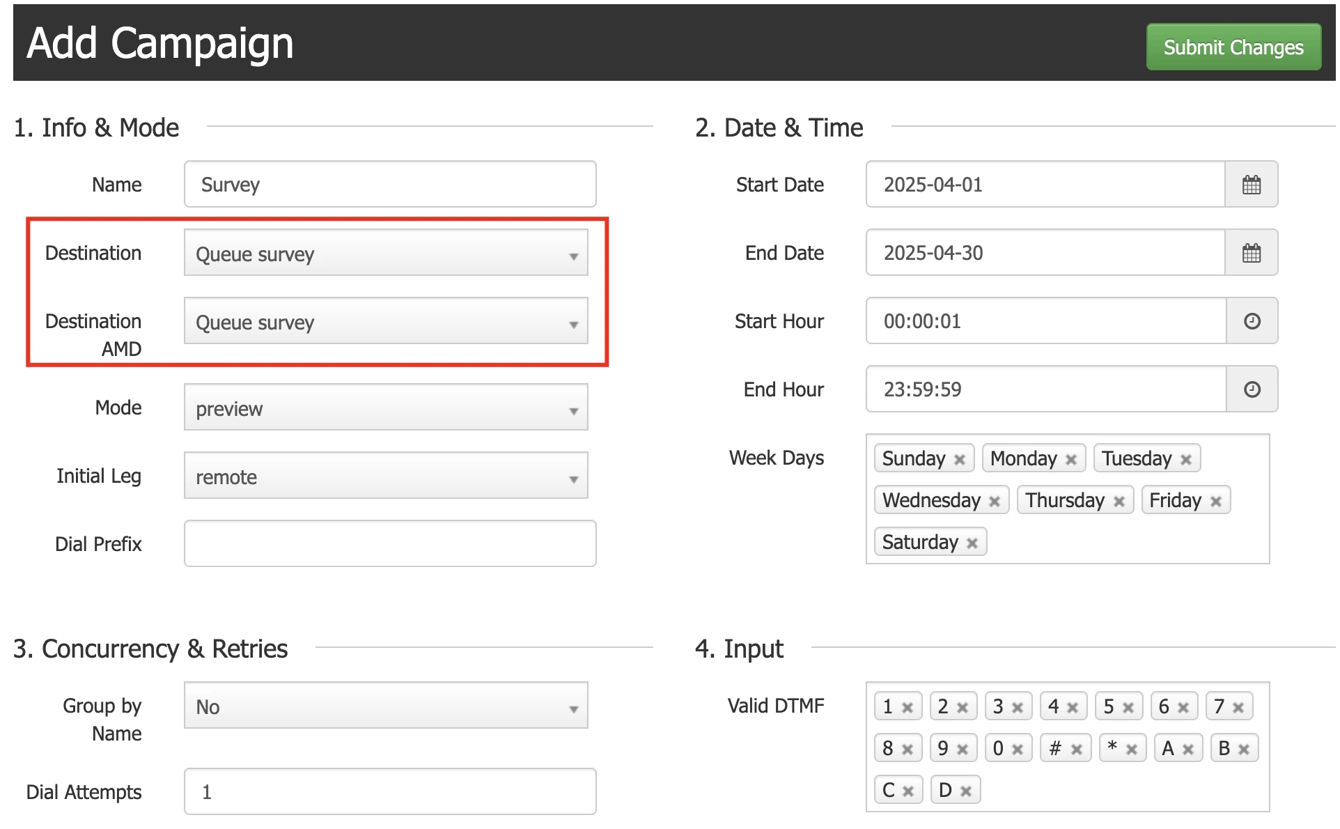 Automatic campaign configuration