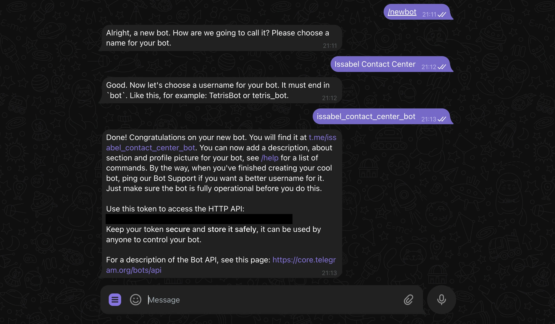 Creating Telegram Bot