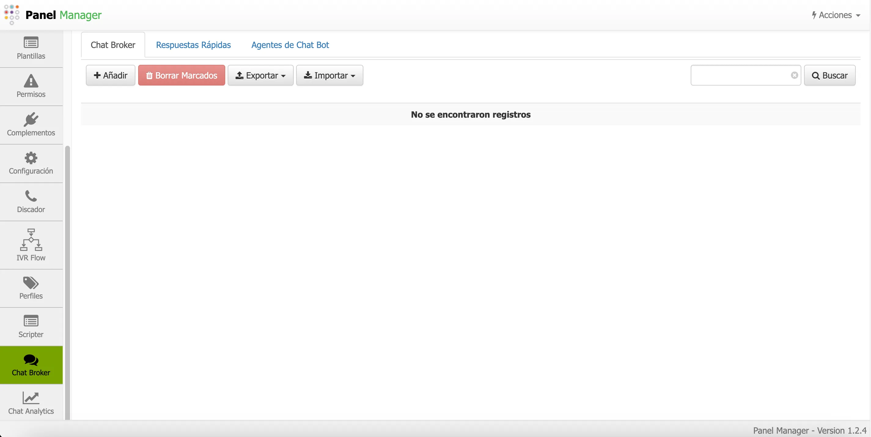 Chat Broker de Panel Manager