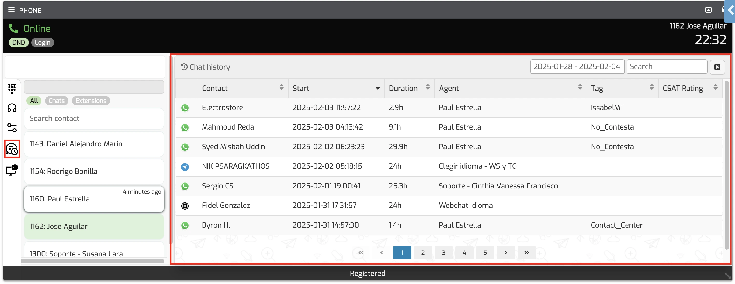 Accessing Chat History