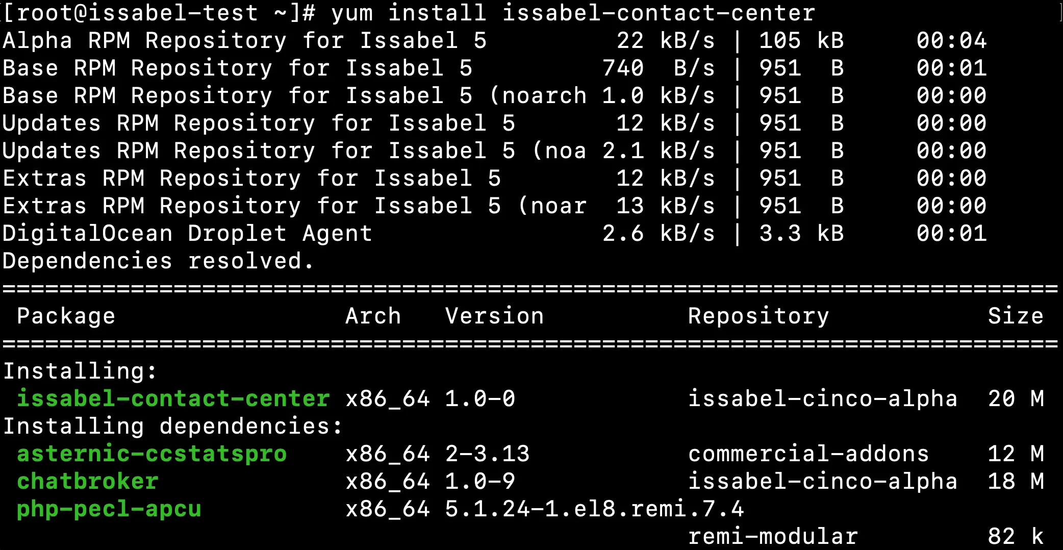 Issabel Contact Center module installation