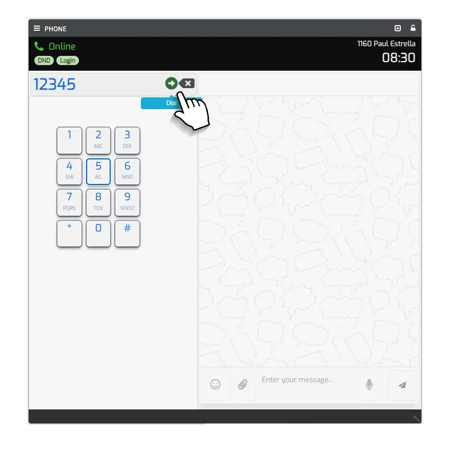 Dialpad example continue