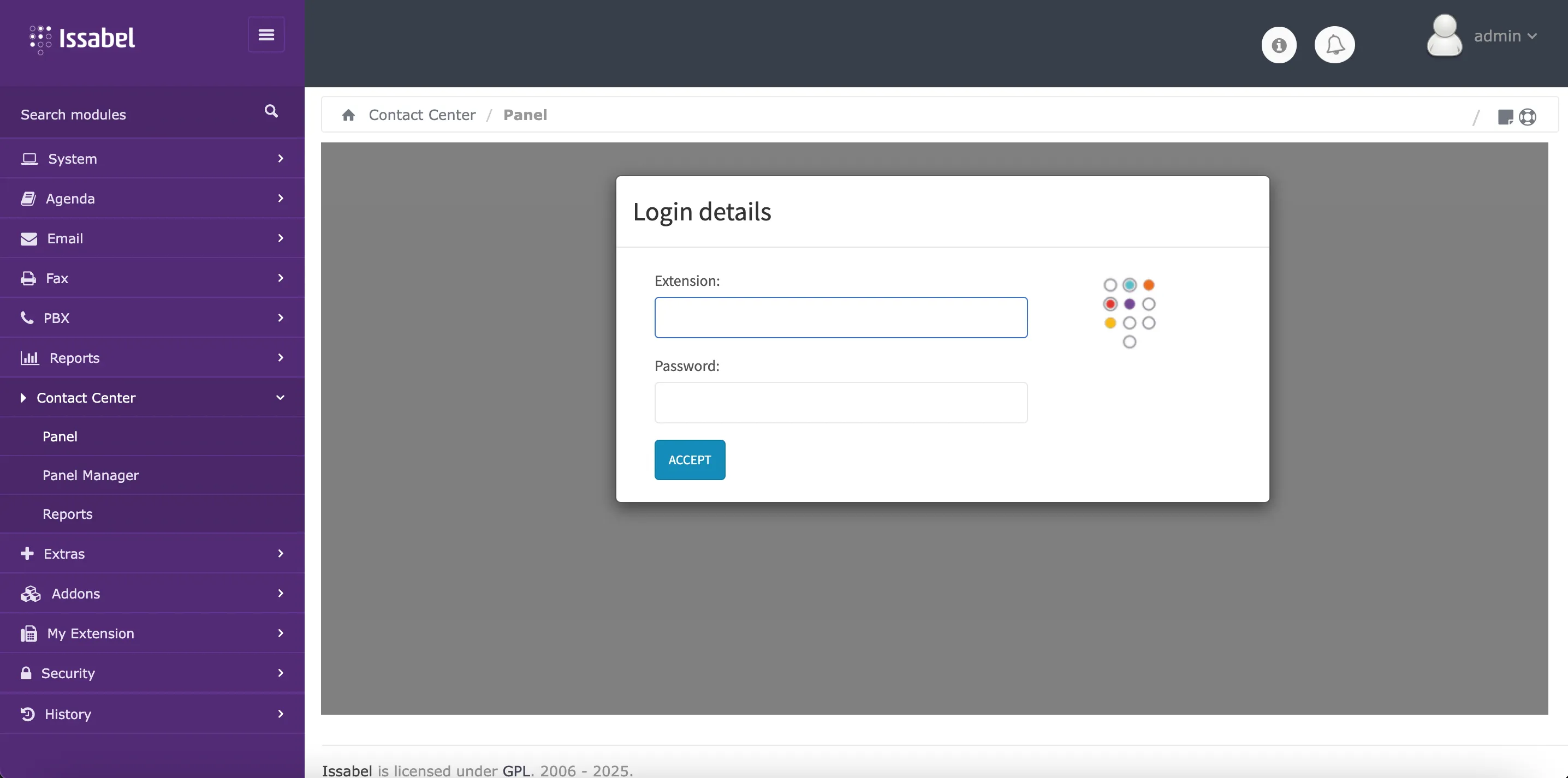 Successful connection of FOP2 operator panel