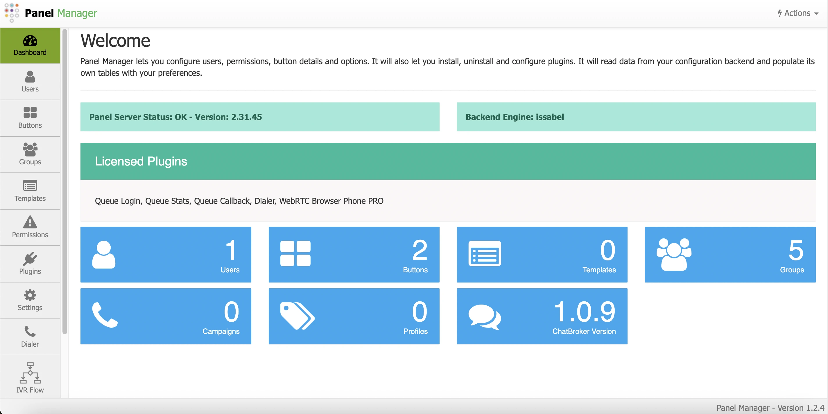 Panel Manager Dashboard