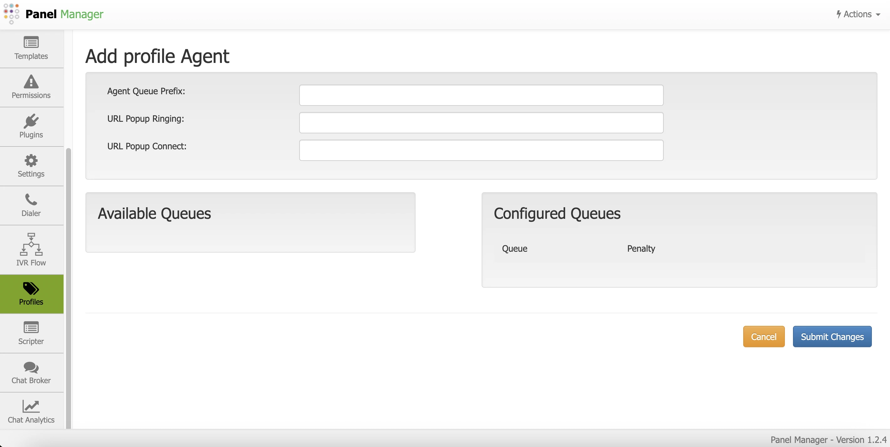 Panel Manager Profiles