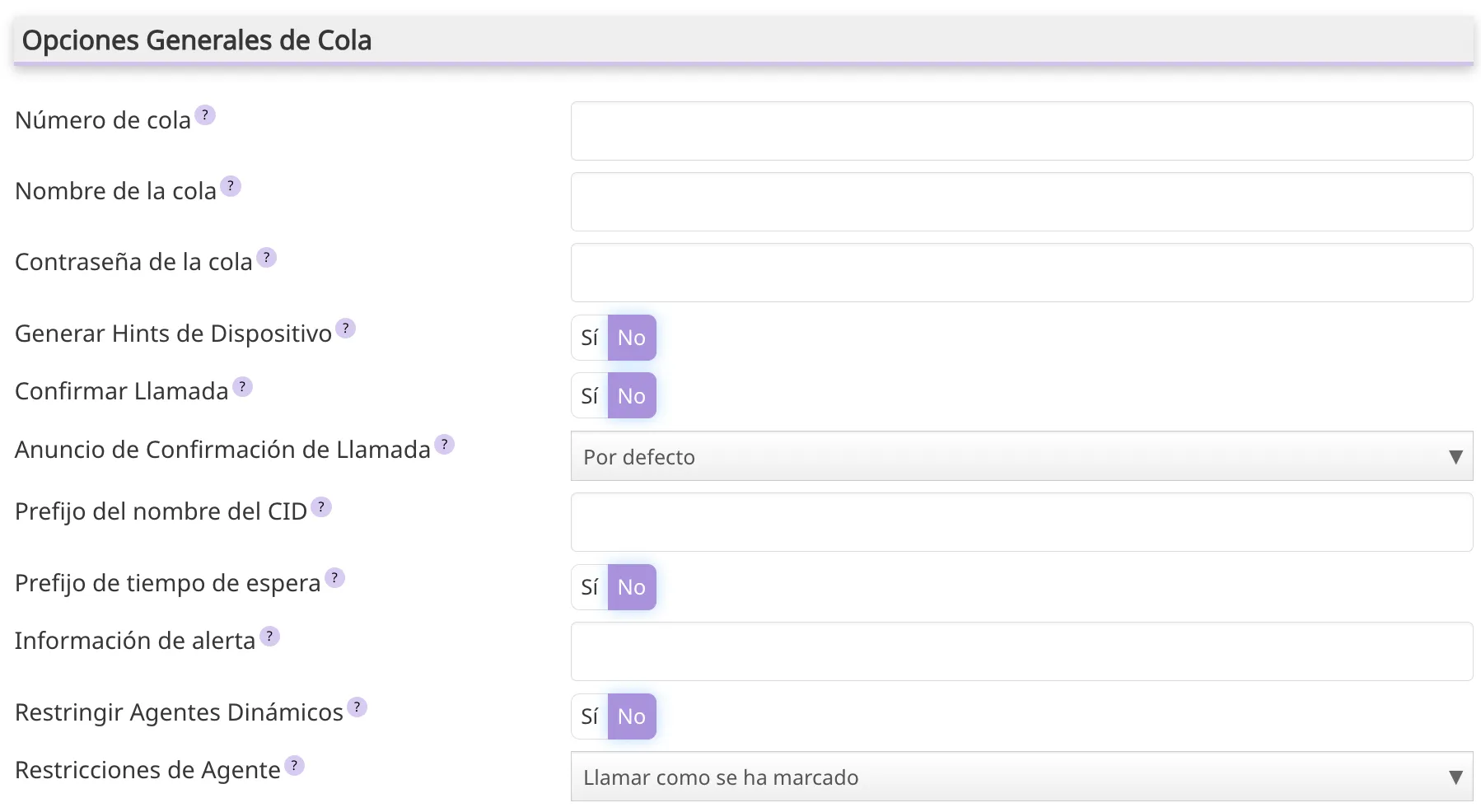 Parámetros de Colas 1