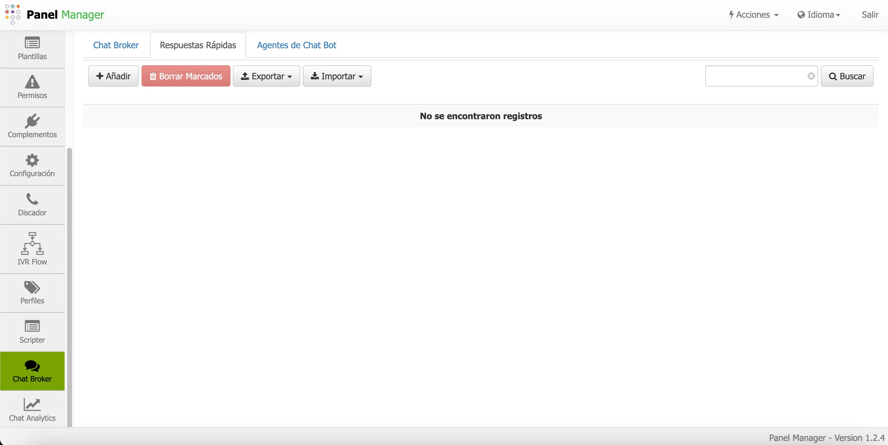 Vista General de respuestas rápidas