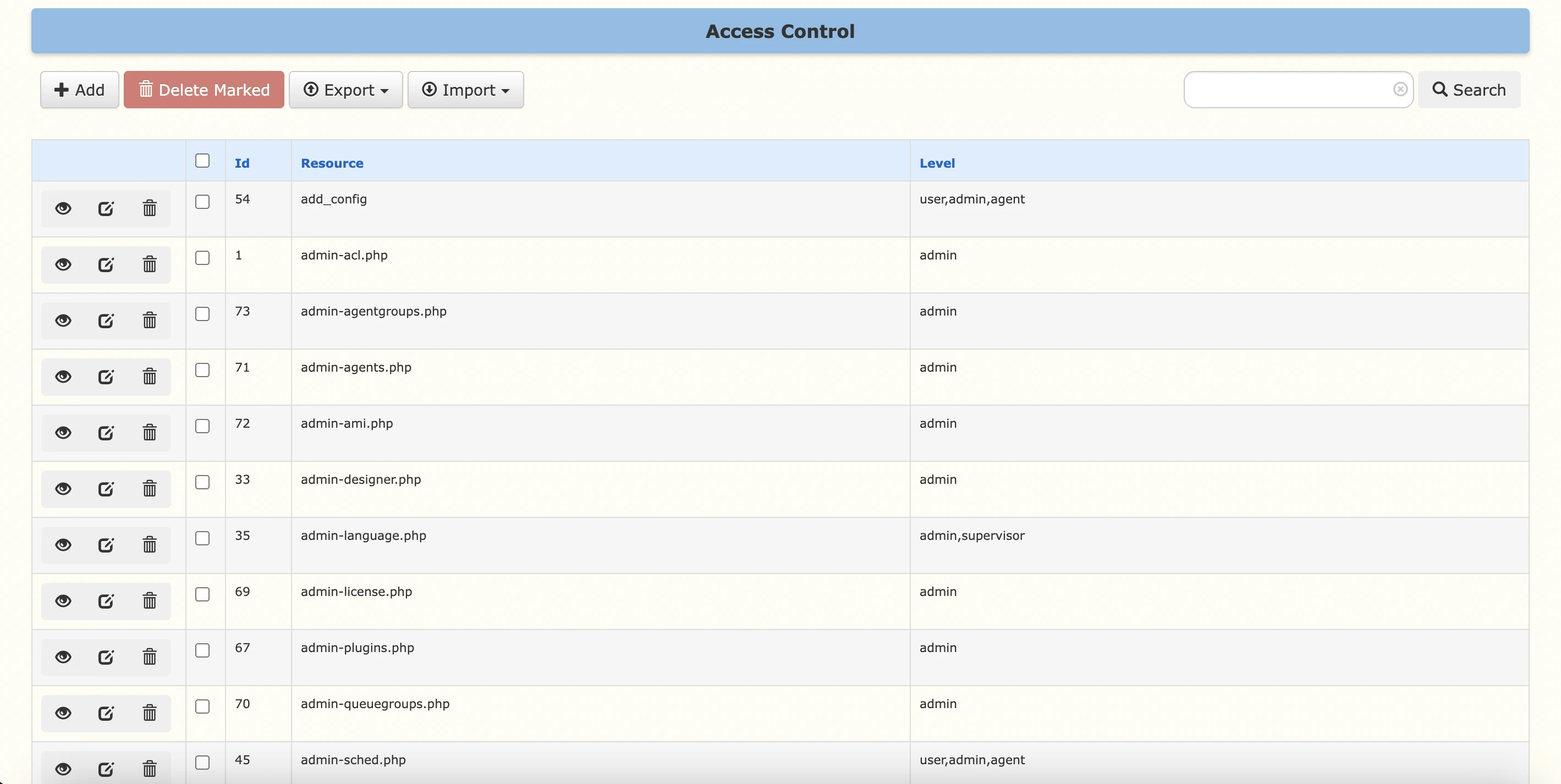 Setup Access Control
