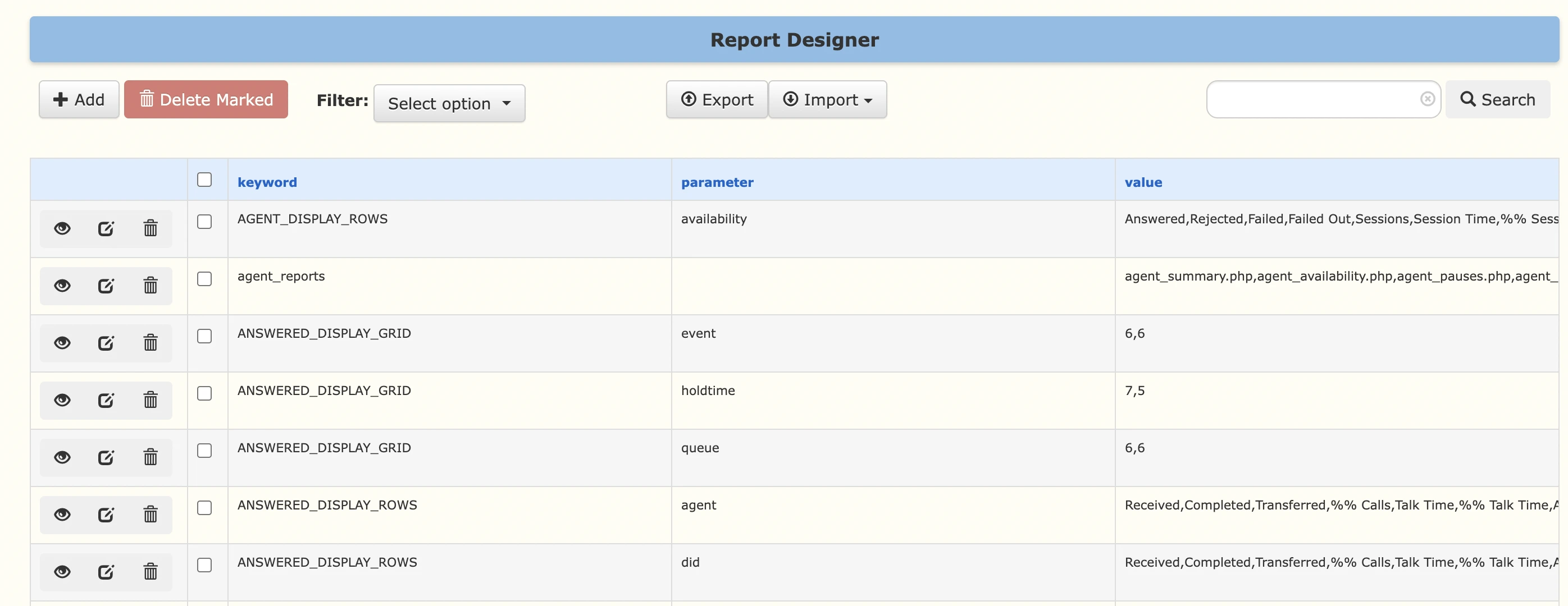 Setup Report Designer