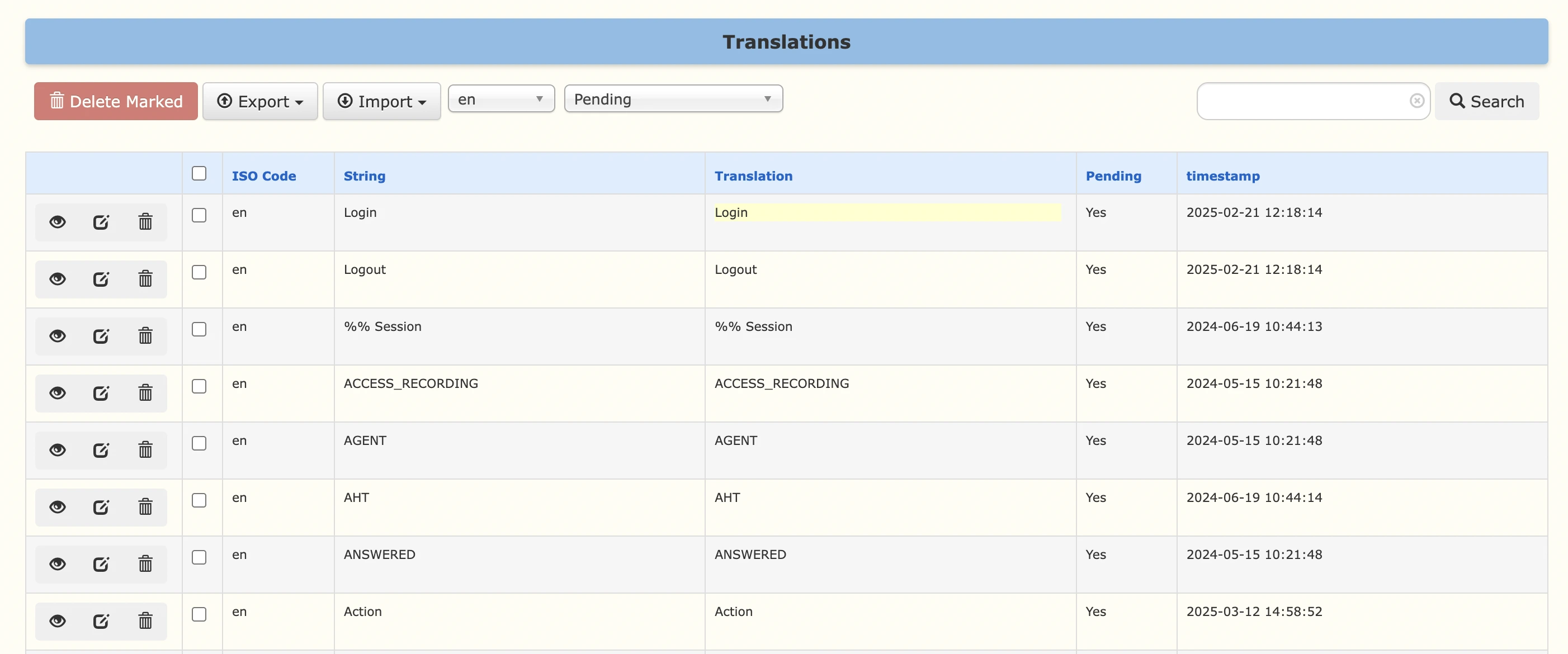 Setup Translations