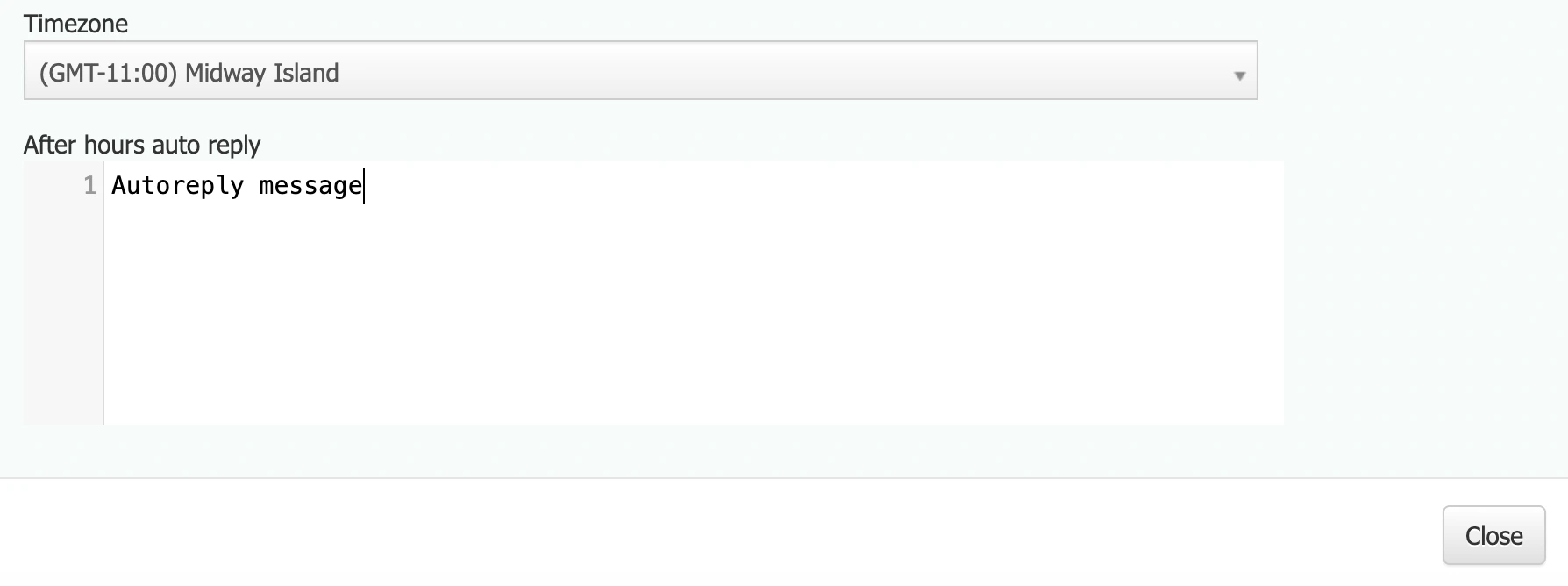 Webchat business hours parameters 2